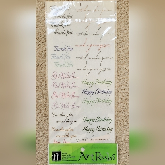 Assorted Rub-On Scrapbooking Stickers - Picture 9 of 11